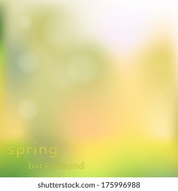 Blurred spring background