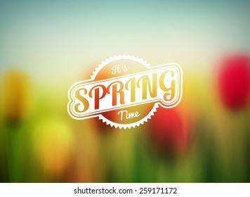 Blurred spring background, eps 10