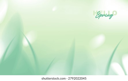 Blurred spring flowers set. macro flowers. blurred gradient ethereal flowers. macro flowers. 8 March greeting card. spring blooming field. horizontal natural landscape. nature background. vector design.