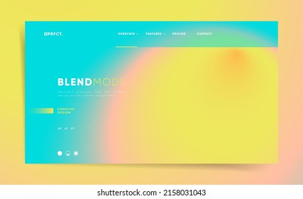 Blurred summer horizontal website header for web design. Abstract gradient pattern screen banner layout cover. Technology business landing page. Modern vector futuristic illustration.
