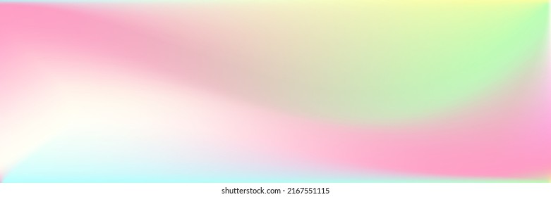 Blurred Sunset Dynamic Wavy Smooth Surface. Rainbow Light Multicolor Water Liquid Gradient Mesh. Pastel Sunrise Colorful Fluid Bright Gradient Background. Curve Vibrant Sky Vivid Color Wallpaper.