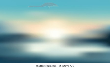 Blurred sunset over a serene lake with soft pastel hues and a tranquil ambiance, ideal for abstract and nature-themed designs