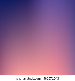 Blurred sunset in sky. Vector abstract background.