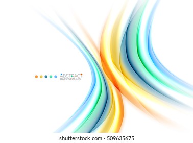 Blurred swirl background vector template
