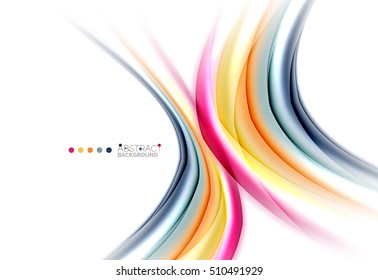 Blurred swirl background vector template