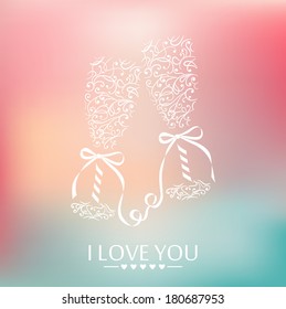 Blurred template, holiday. Wedding invitation. Greeting card.