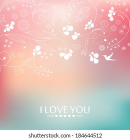 Blurred template, holiday. Wedding invitation. Greeting card.
