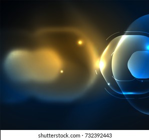 Hexágonos transparentes borrosos sobre fondo abstracto digital oscuro. Fondo de pantalla de alta tecnología o fondo de negocios o tecnología moderna
