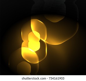 Hexágonos transparentes borrosos sobre fondo abstracto digital oscuro. Fondo de pantalla de alta tecnología o fondo de negocios o tecnología moderna