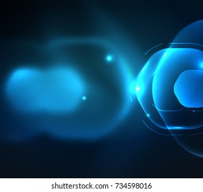 Hexágonos transparentes borrosos sobre fondo abstracto digital oscuro. Fondo de pantalla de alta tecnología o fondo de negocios o tecnología moderna