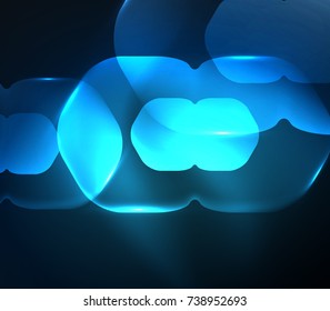 Hexágonos transparentes borrosos sobre fondo abstracto digital oscuro. Fondo de pantalla de alta tecnología o fondo de negocios o tecnología moderna