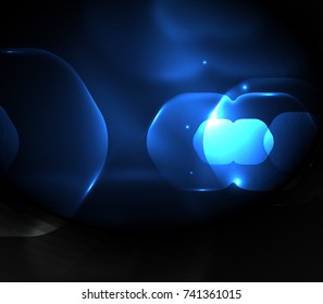 Hexágonos transparentes borrosos sobre fondo abstracto digital oscuro. Fondo de pantalla de alta tecnología o fondo de negocios o tecnología moderna