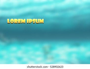 blurred underwater landscape