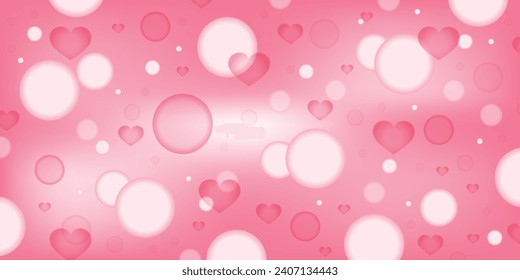 Blurred valentine s day background vector design