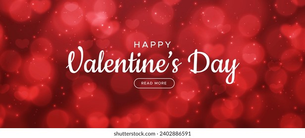 Blurred valentines day banners vector design in eps 10