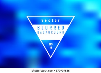 Blurred vector background of blue color . Surface of the water