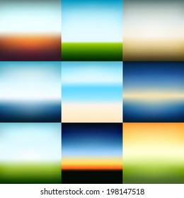 Blurred vector backgrounds (3)