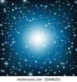 Blurred vector christmas background with snowflakes