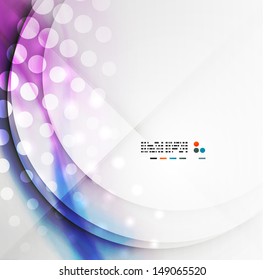 Blurred vector wave modern design