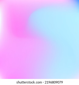 Fondo de degradado de neón con ondulación rosada y vibrante borrosa. Superficie suave multicolor brillante de color claro. Papel tapiz de color pastel dinámico frío. Malla de gradiente de muelles de curva del cielo líquido vivo.