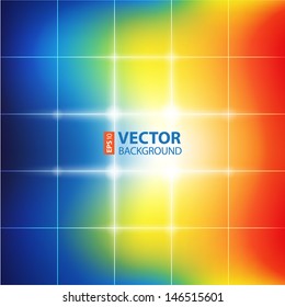 Blurred vibrant rainbow colors abstract background. RGB EPS 10 vector illustration