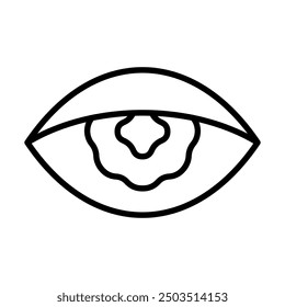 Blurred Vision icon line vector illustration