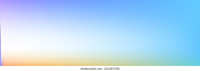 Blurred Water Sunrise Sunset Sky Colorful Sky Wallpaper. Light Soft Bright Color Pastel Gradient Blurry Texture. Multicolor Clean Spotlight Vibrant Vivid White Horizontal Gradient Mesh Background.