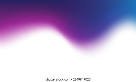 Blurred wave background with abstract neon light. Smooth template with blurred color gradient. Vibrant gradient background. Abstract color mesh fluid design. Dynamic blur wave. Vector