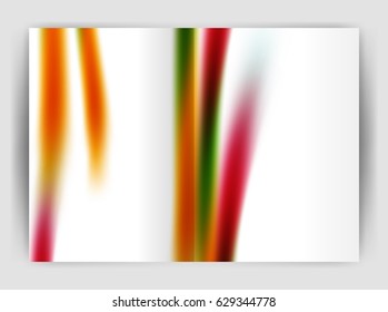 Blurred wave line. Business annual report abstract background. Business brochure or magazine template