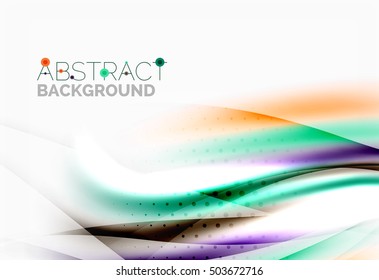 Blurred wave motion, vector background