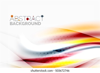 Blurred wave motion, vector background