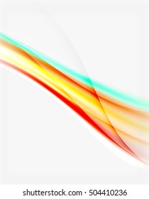 Blurred wave motion, vector background