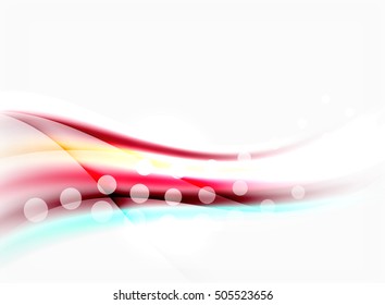 Blurred wave motion, vector background