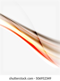 Blurred wave motion, vector background