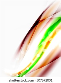 Blurred wave motion, vector background