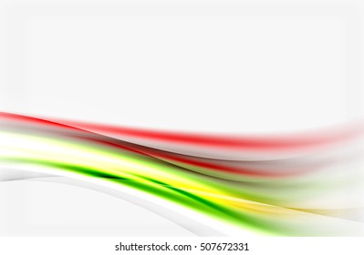 Blurred wave motion, vector background