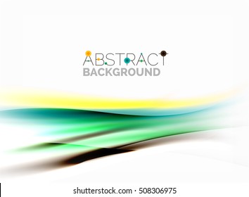 Blurred wave motion, vector background