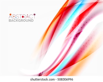 Blurred wave motion, vector background