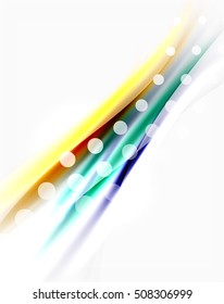 Blurred wave motion, vector background