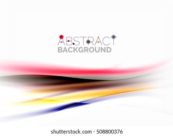 Blurred wave motion, vector background
