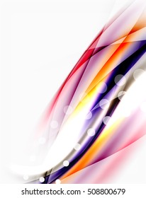 Blurred wave motion, vector background