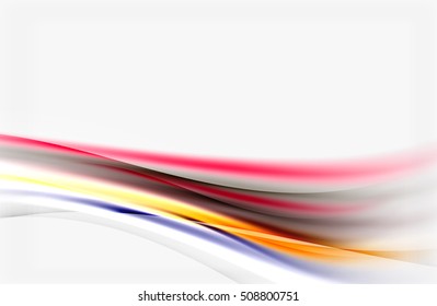 Blurred wave motion, vector background