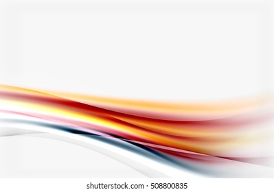 Blurred wave motion, vector background