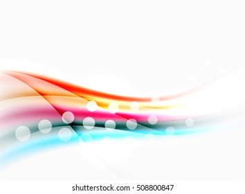 Blurred wave motion, vector background
