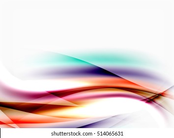 Blurred wave motion, vector background