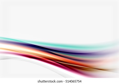 Blurred wave motion, vector background