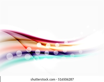 Blurred wave motion, vector background
