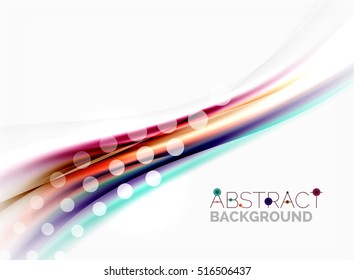 Blurred wave motion, vector background
