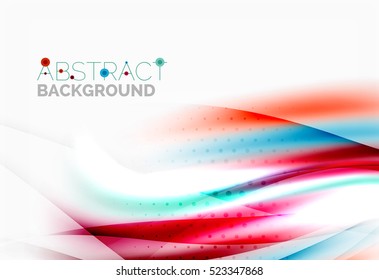 Blurred wave motion, vector background
