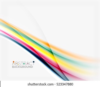 Blurred wave motion, vector background